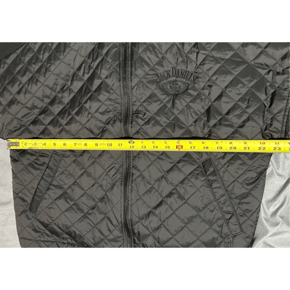 Jack Daniels Black Puffer Jacket Mercer Mettle Sz M - Picture 6 of 10